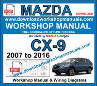 Mazda CX9 Workshop Repair Manual pdf